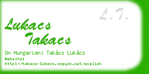 lukacs takacs business card